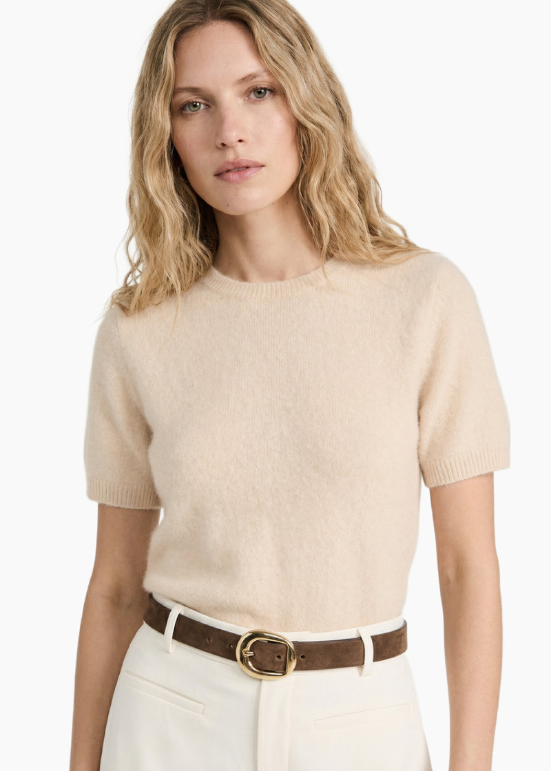 EUGENEY CASHMERE TOP MACADAMIA 1