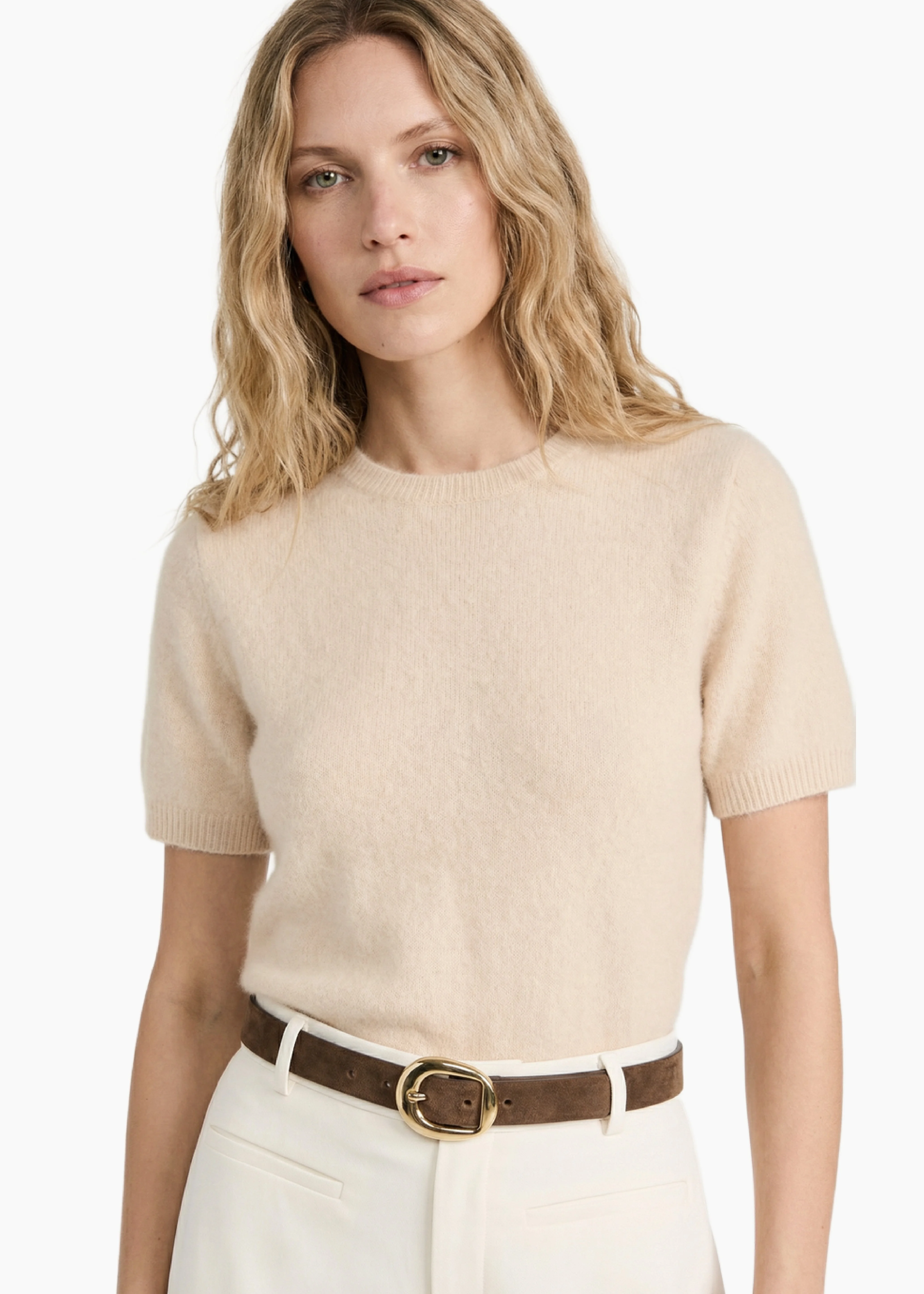 EUGENEY CASHMERE TOP MACADAMIA - 1