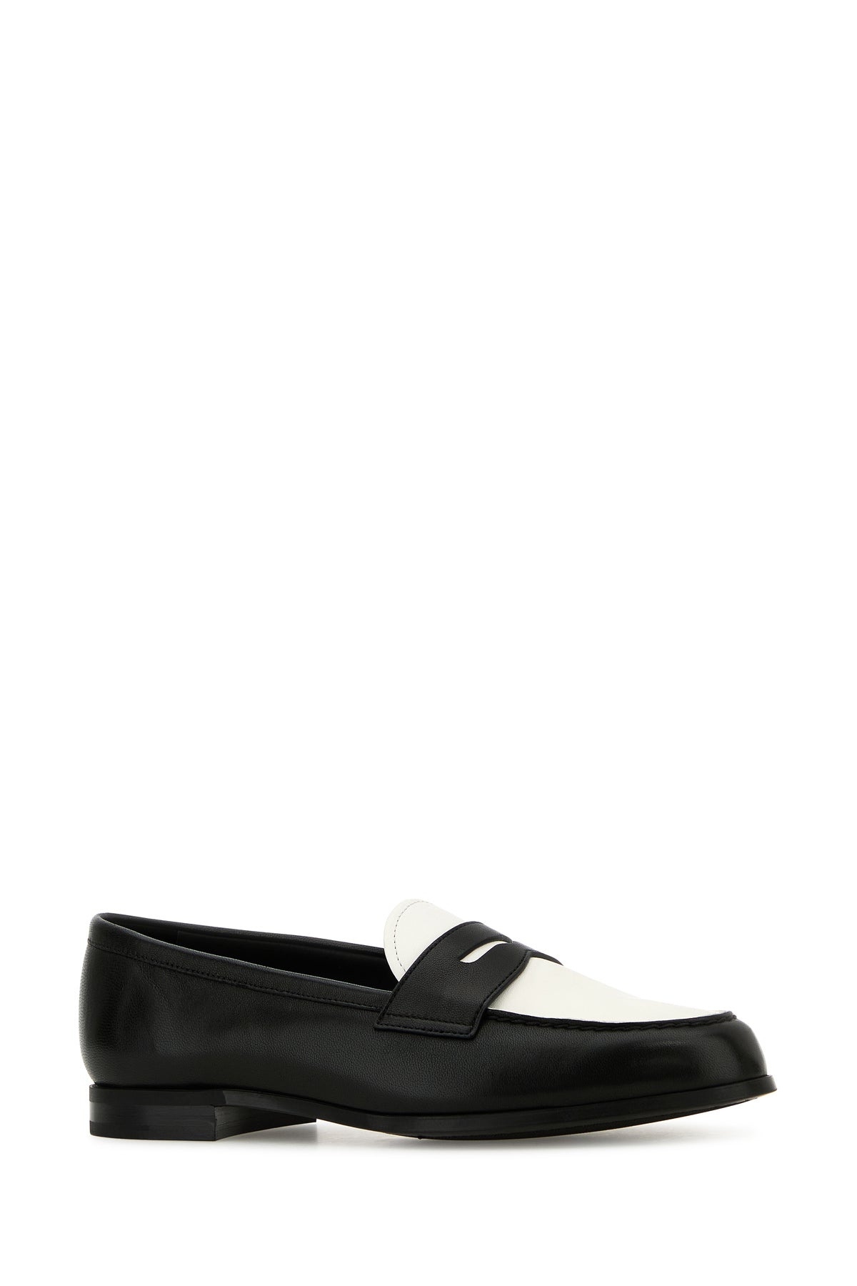 Two-tone leather Natale loafers - 2