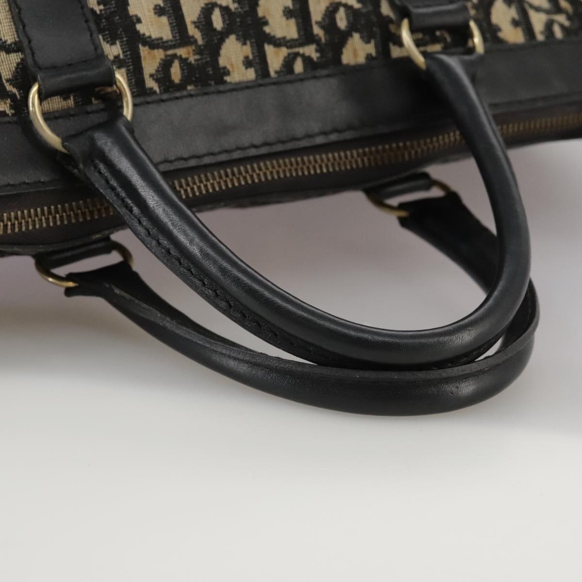 DIOR Trotter Canvas Hand Bag Navy - 7