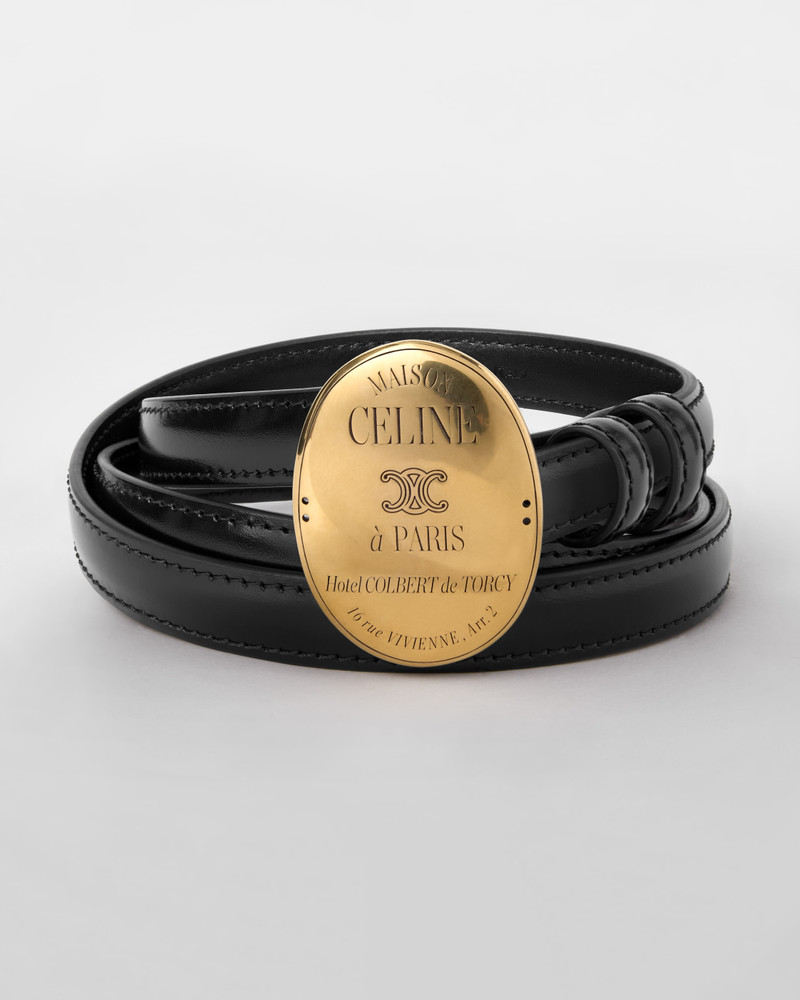 MINI MAISON CELINE BELT IN Taurillon Leather 1