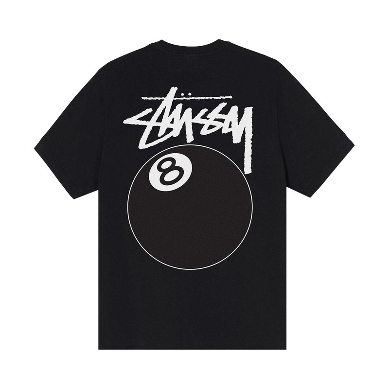 Stüssy Stussy 8 Ball Pigment Dyed Tee 'Black' outlook