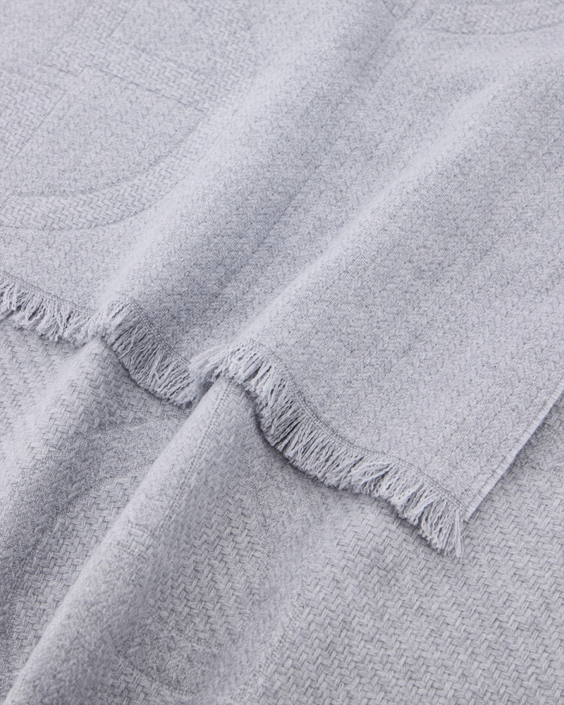 GIORGIO ARMANI STOLE NEW NORMAL IN WOOL WITH SCATTERED JACQUARD LOGO outlook