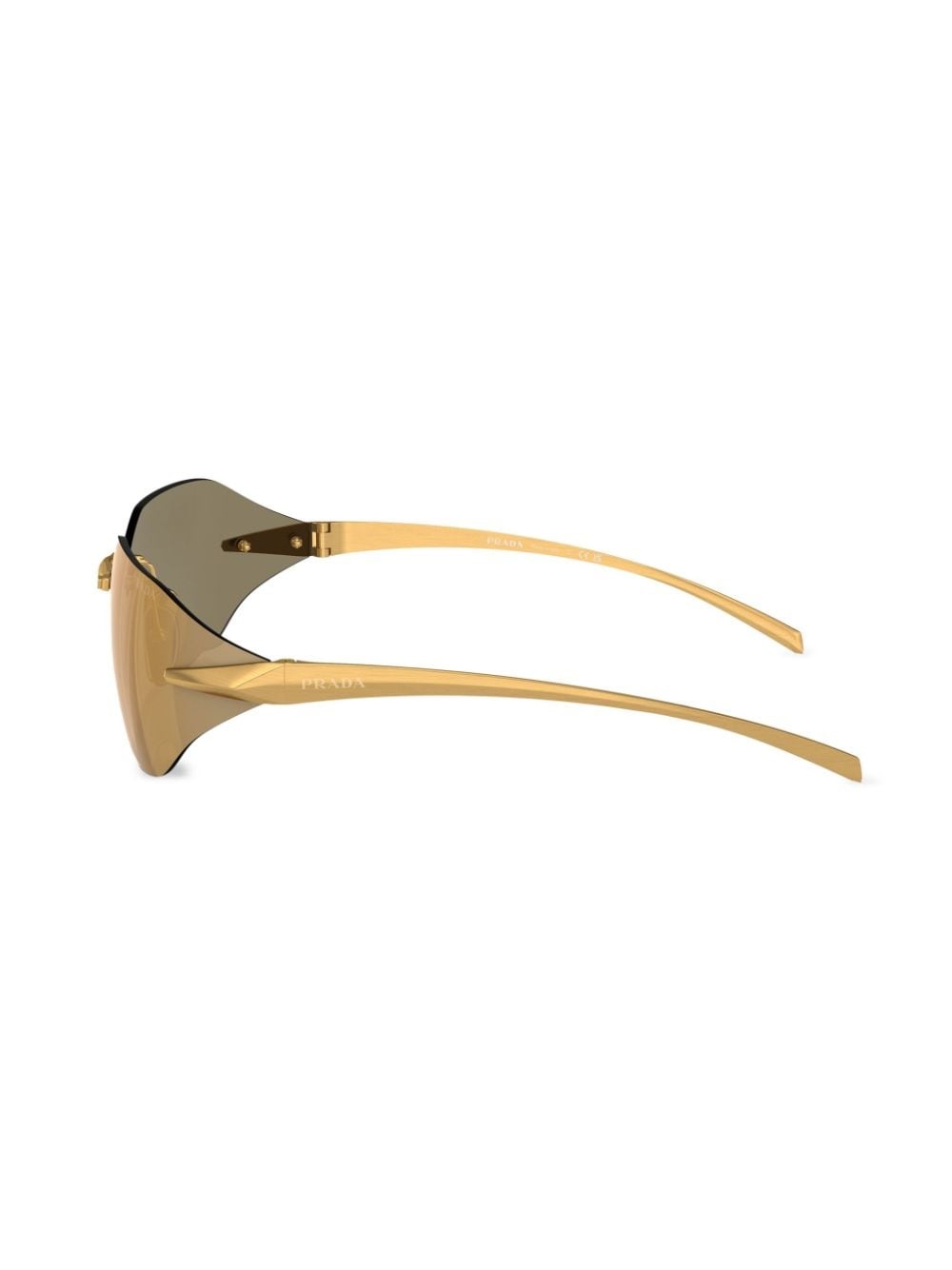 logo-engraved frameless sunglasses - 3