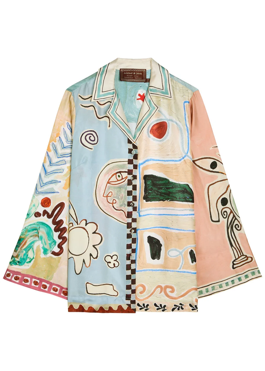 Alemais Michelle Printed Silk Shirt - 1