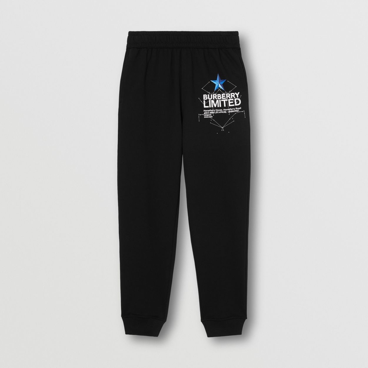 Constellations Print Cotton Jogging Pants - 1