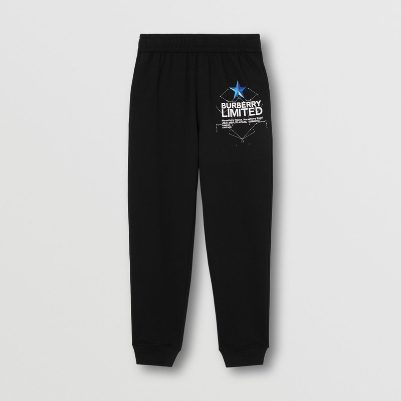 Constellations Print Cotton Jogging Pants 1