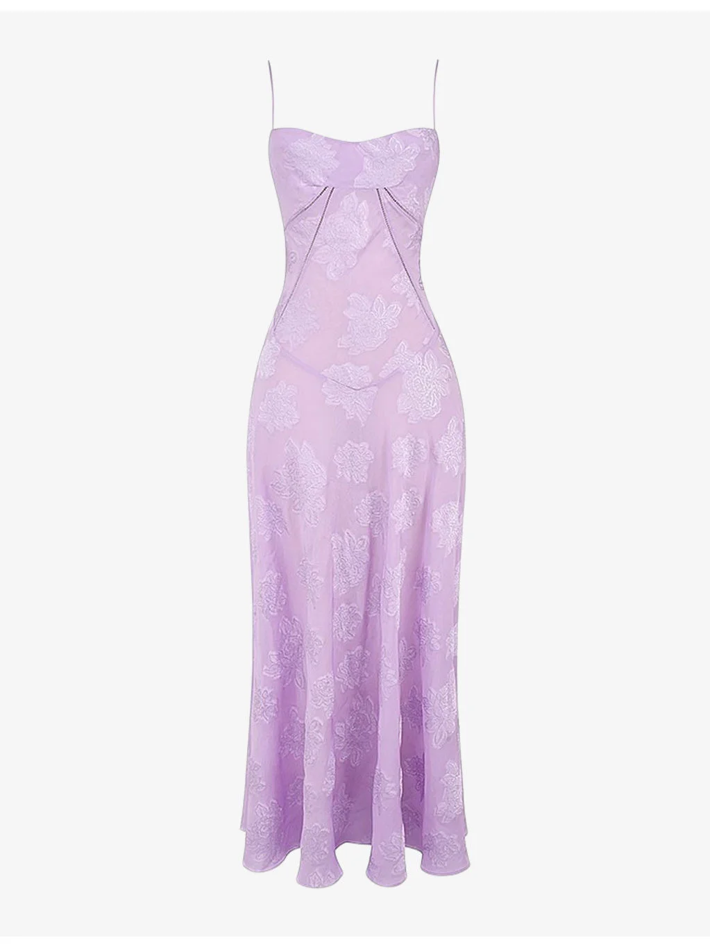 Seren lace-up lace maxi dress - 1