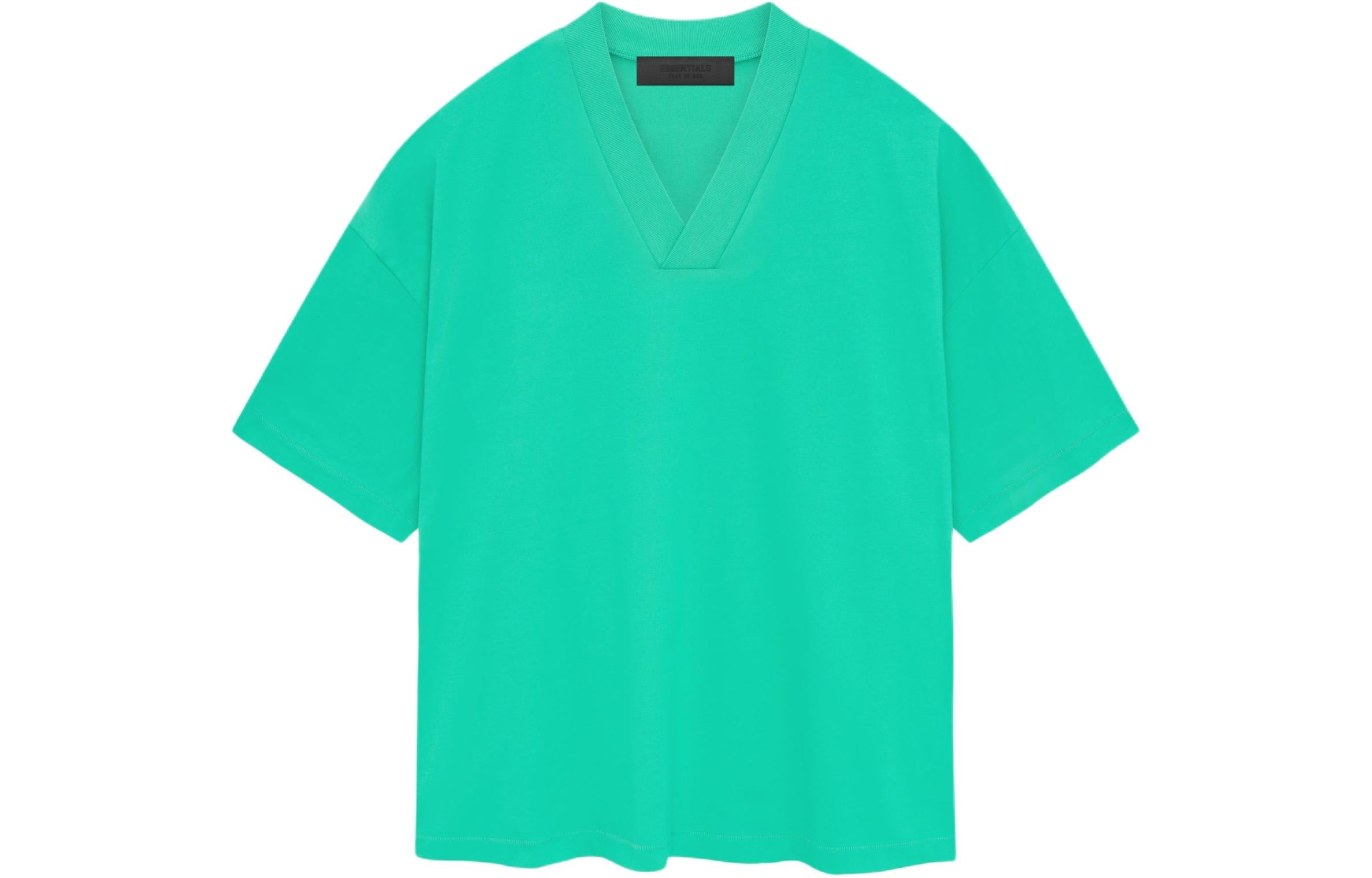 Fear of God Essentials SS24 V Neck T-Shirt 'Mint Leaf' 125SP244212F - 2