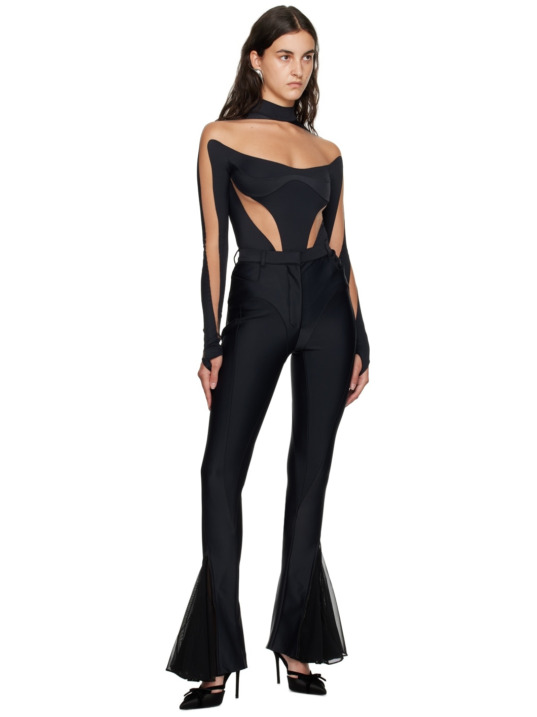 Black Illusion Bodysuit - 5