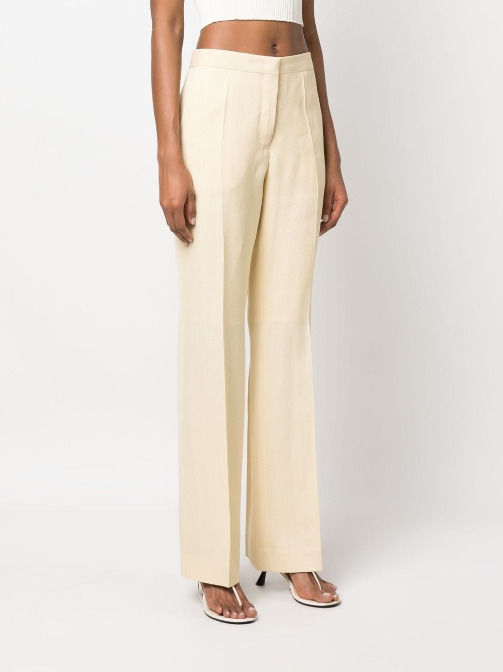 pressed-crease tailored trousers - 3