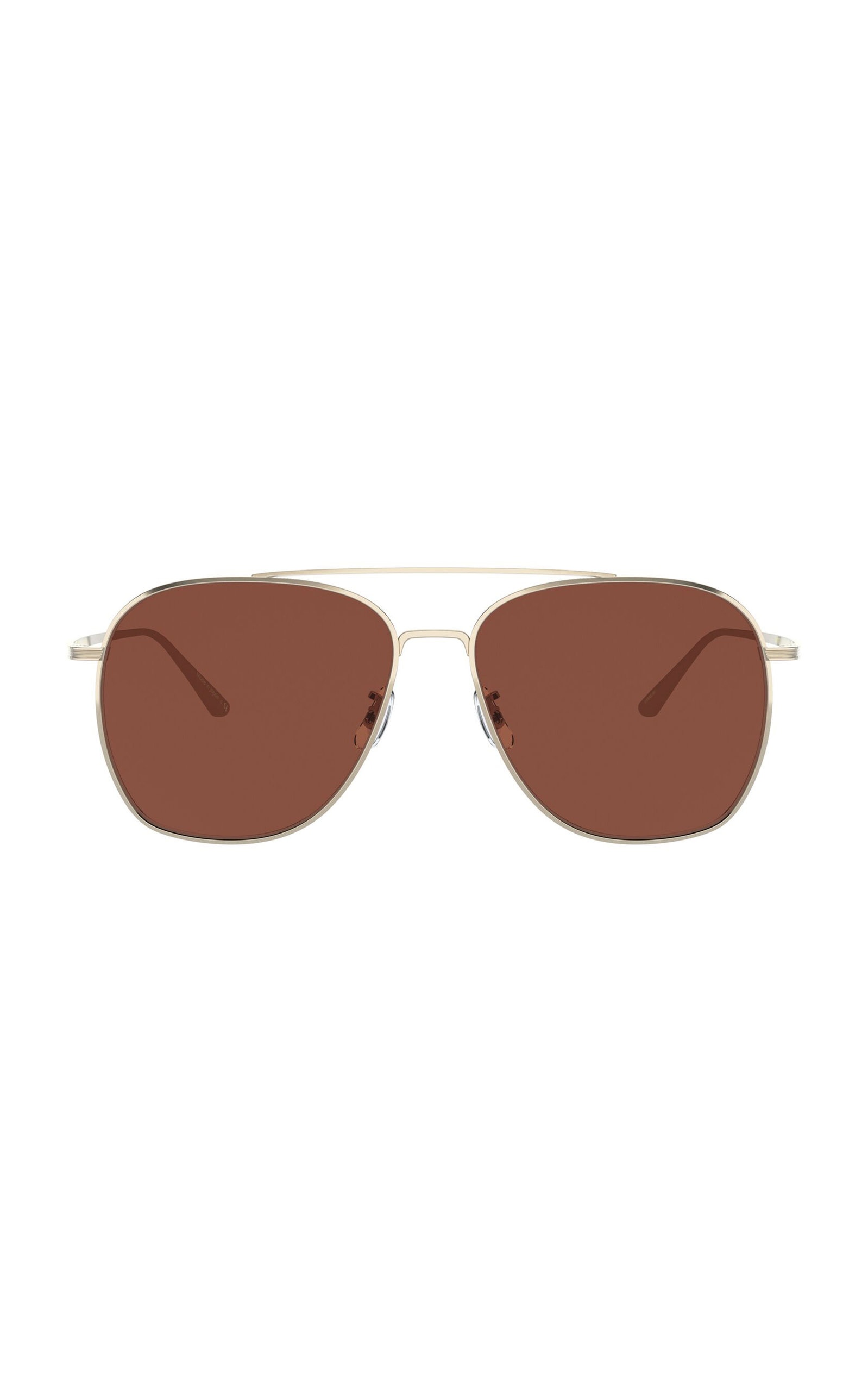 Ellerston Gold-Tone Aviator Sunglasses burgundy - 1