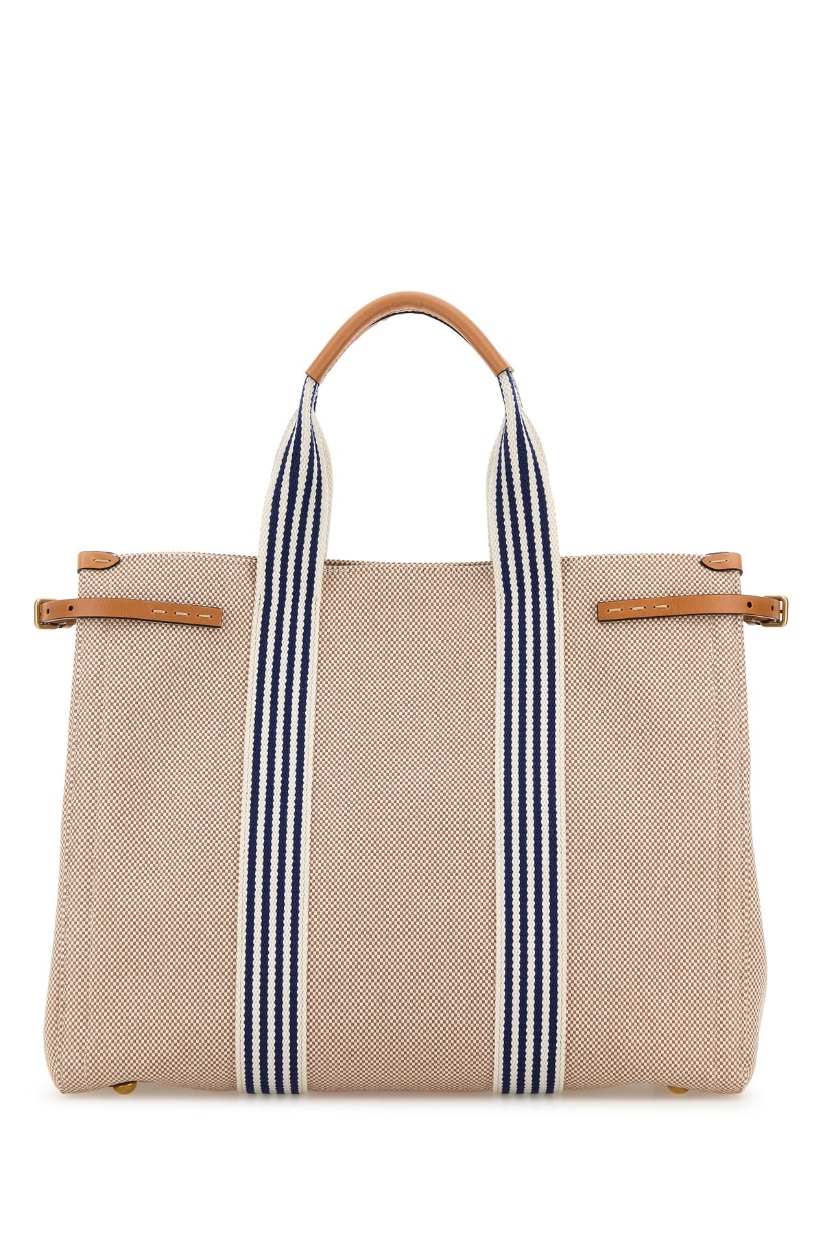 Two-tone canvas VLogo shopping bag - 3