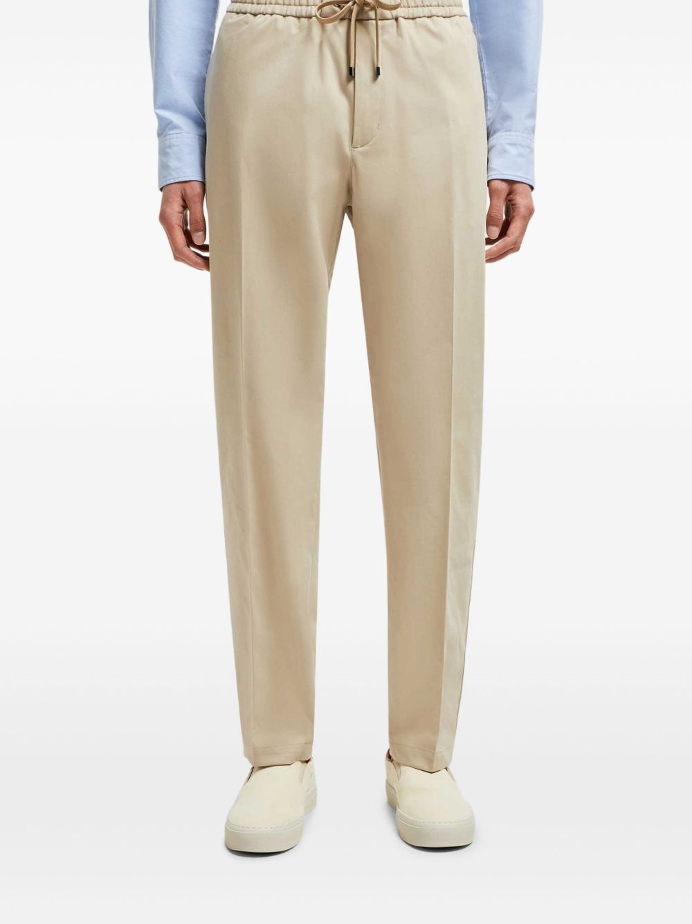 drawstring chinos - 3