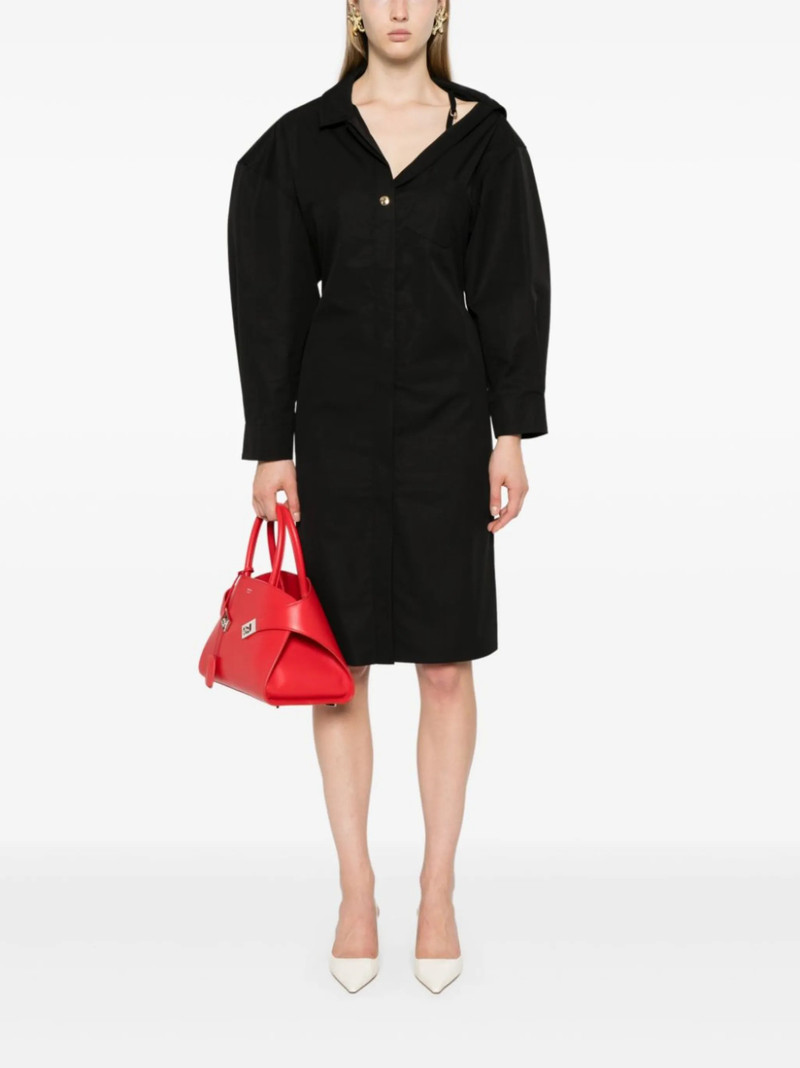JACQUEMUS La Robe Chemise midi dress outlook
