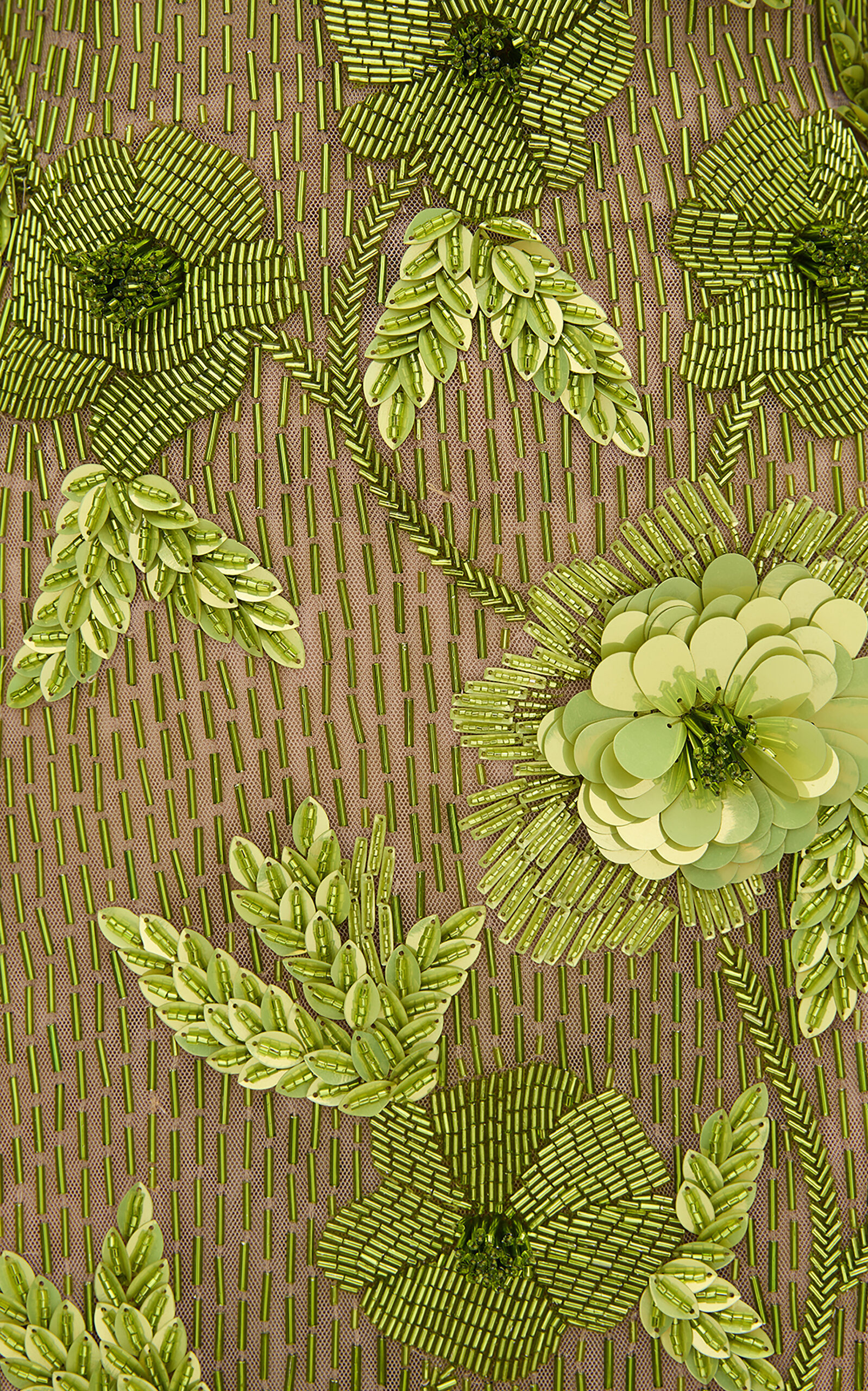 Pierre Embellished Gown lime green - 6