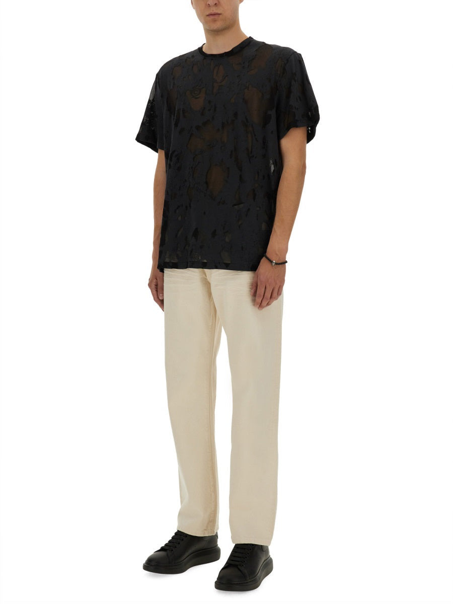 Alexander Mcqueen Men T-Shirt With Logo - 2
