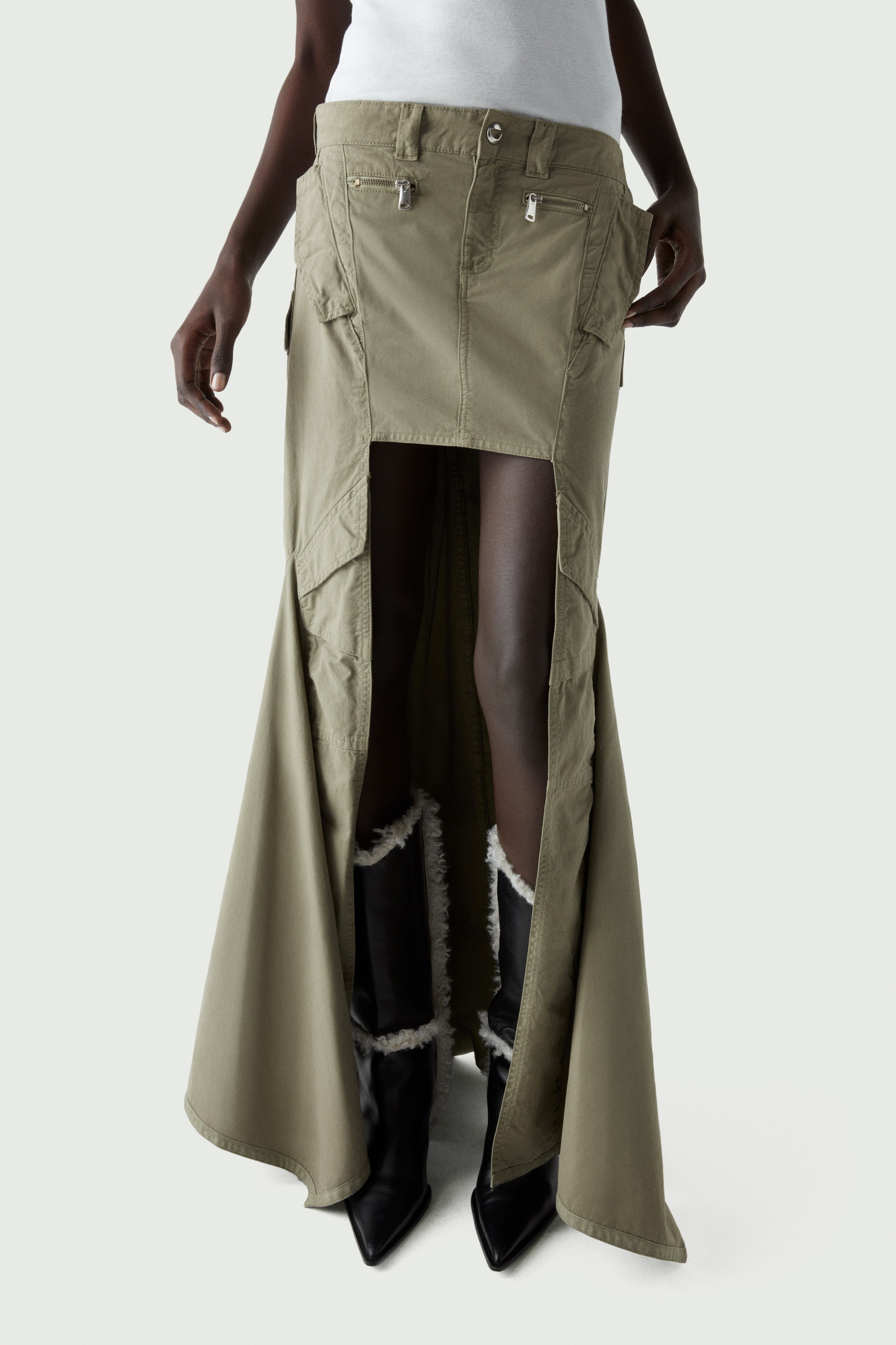 Panelled Skirt - 1