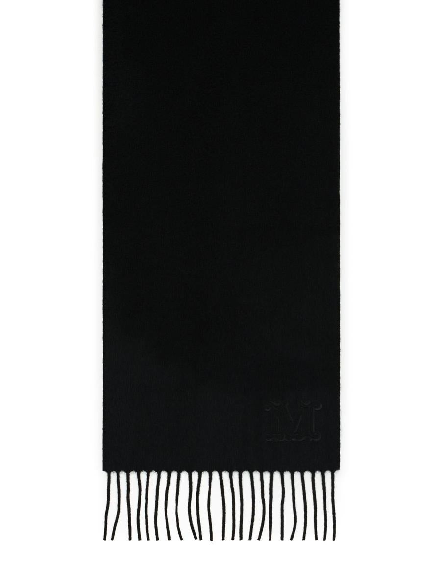 Max Mara 'Wsdalia' Black Cashmere Scarf - 1