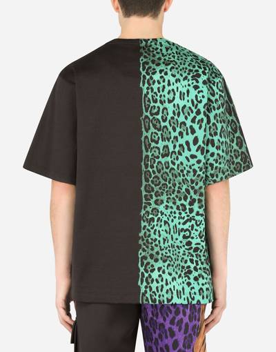 Dolce & Gabbana Jersey T-shirt with tiger print outlook