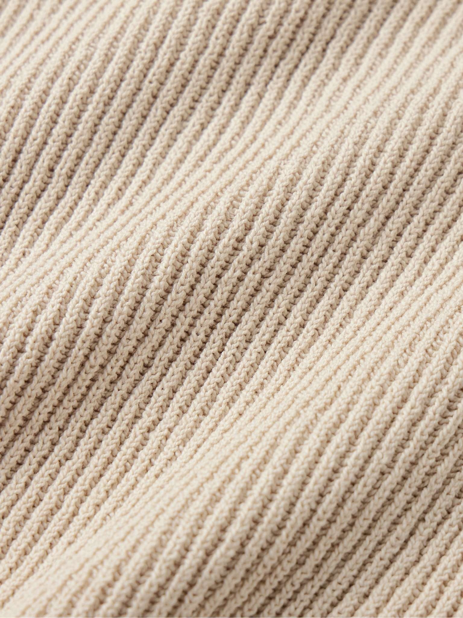 Ribbed Cotton Sweater - 4