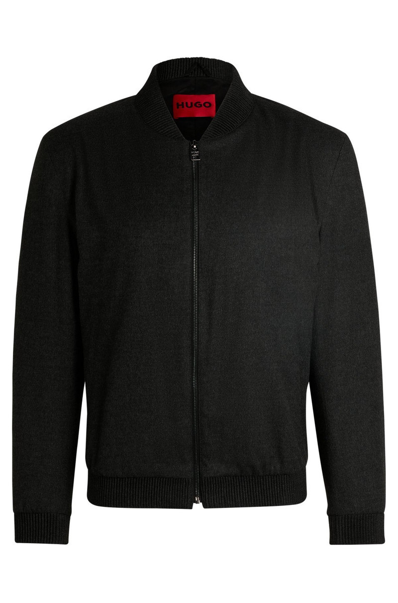 SLIM-FIT JACKET IN SUPER-FLEX FLANNEL 1