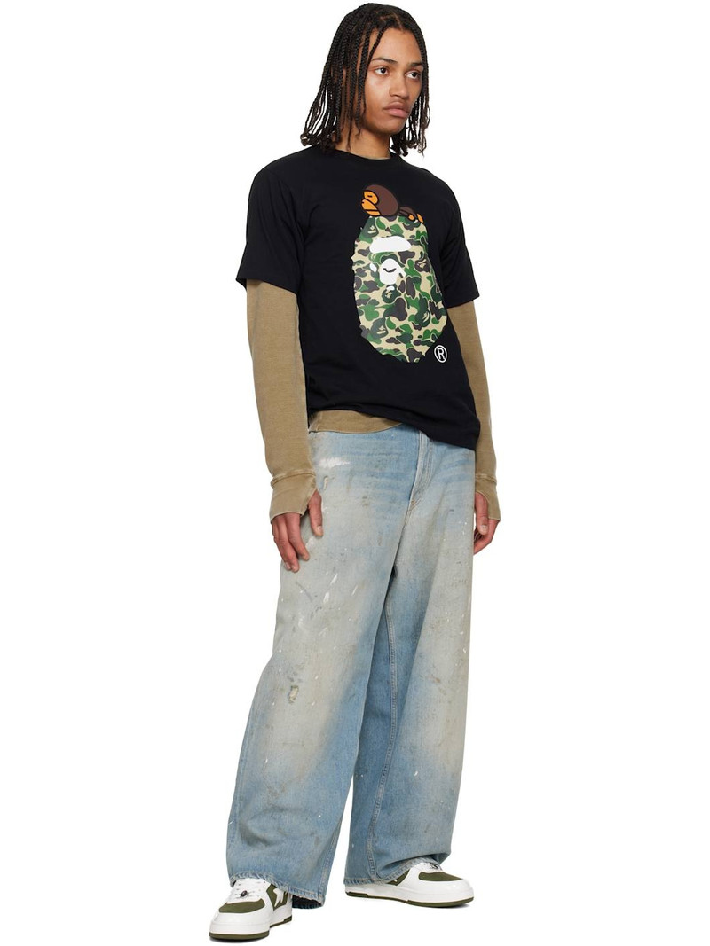 A BATHING APE® Black ABC Camo Milo On Big Ape T-shirt outlook