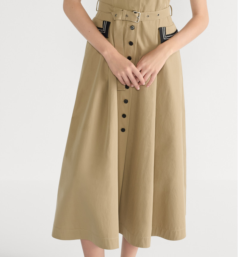 Mid-Length Flared Shirtdress 4
