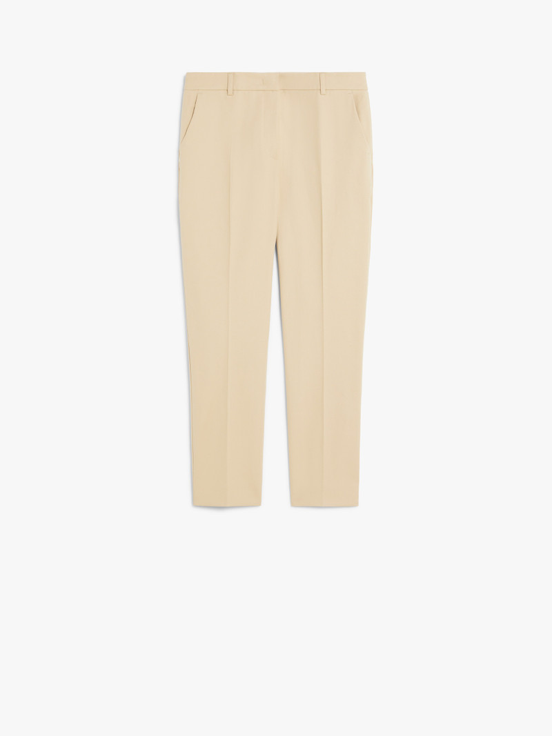 VITE Stretch cotton cigarette trousers 1