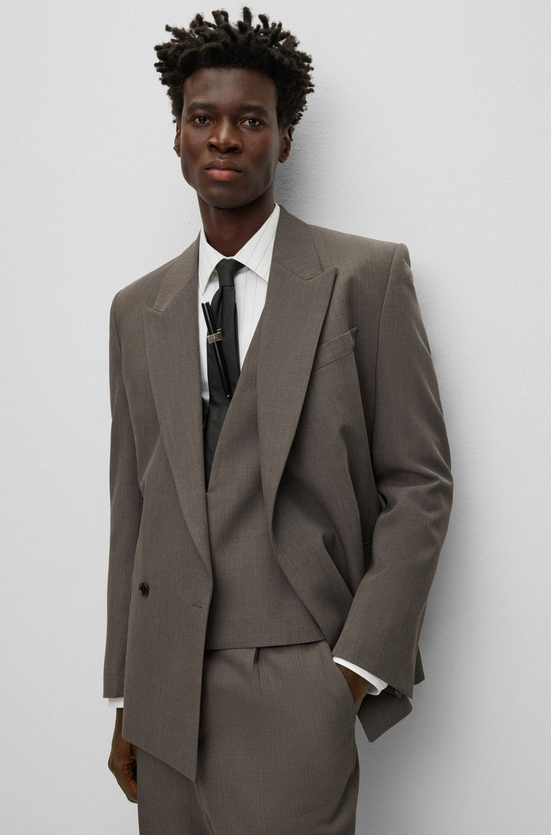 RELAXED-FIT THREE-PIECE SUIT IN VIRGIN WOOL 6