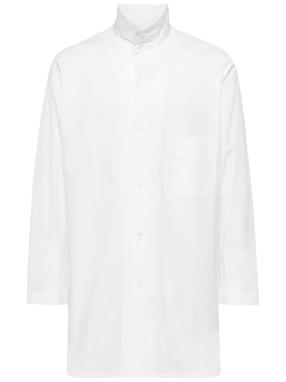 raglan-sleeves cotton shirt - 1