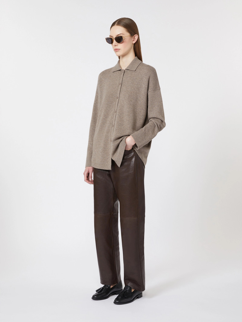 'S Max Mara Wool and cashmere cardigan - TURTLEDOVE outlook