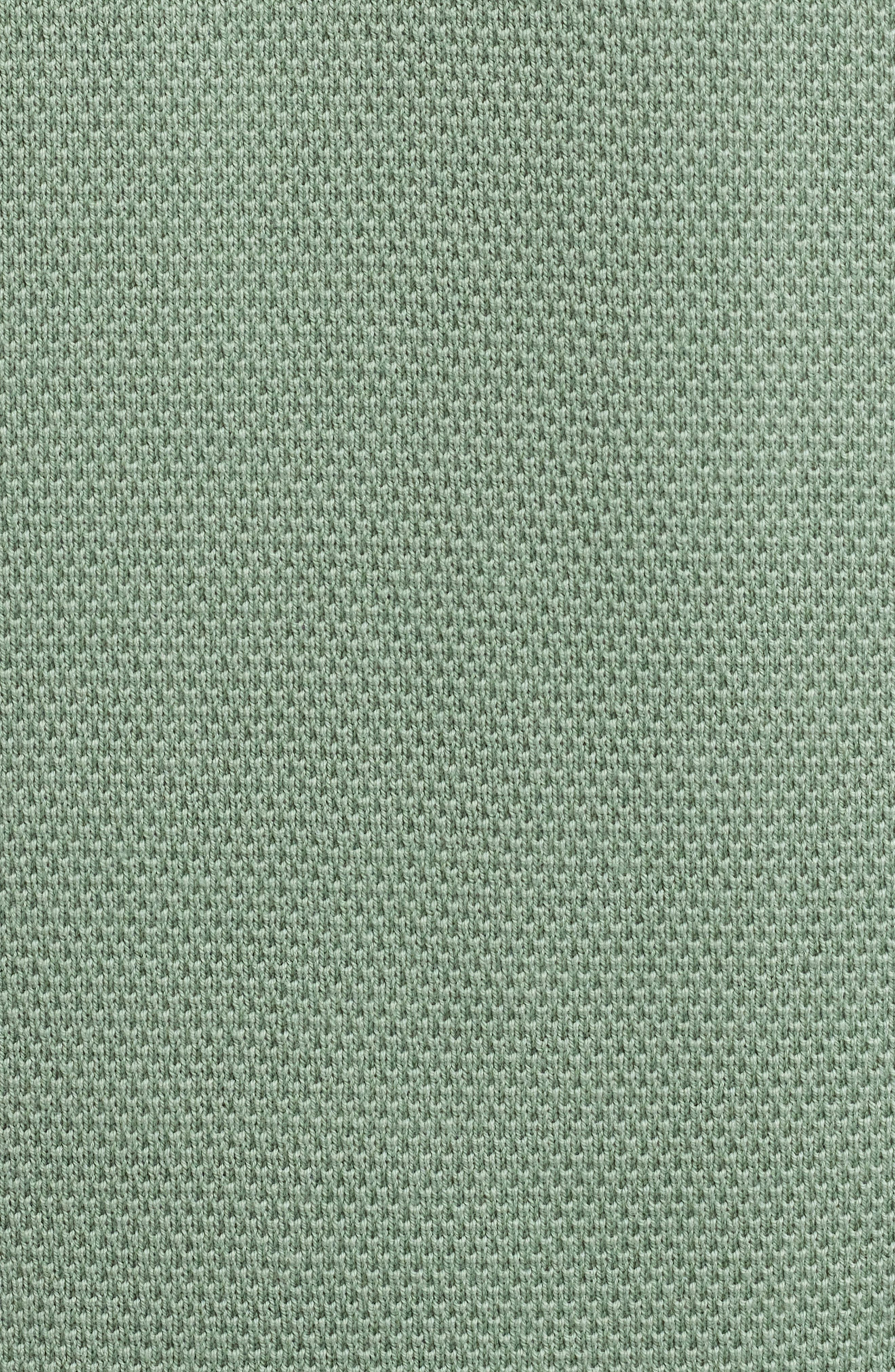 BOSS Ebrando Textured Cotton Half Zip Sweater in Light Green at Nordstrom - 6