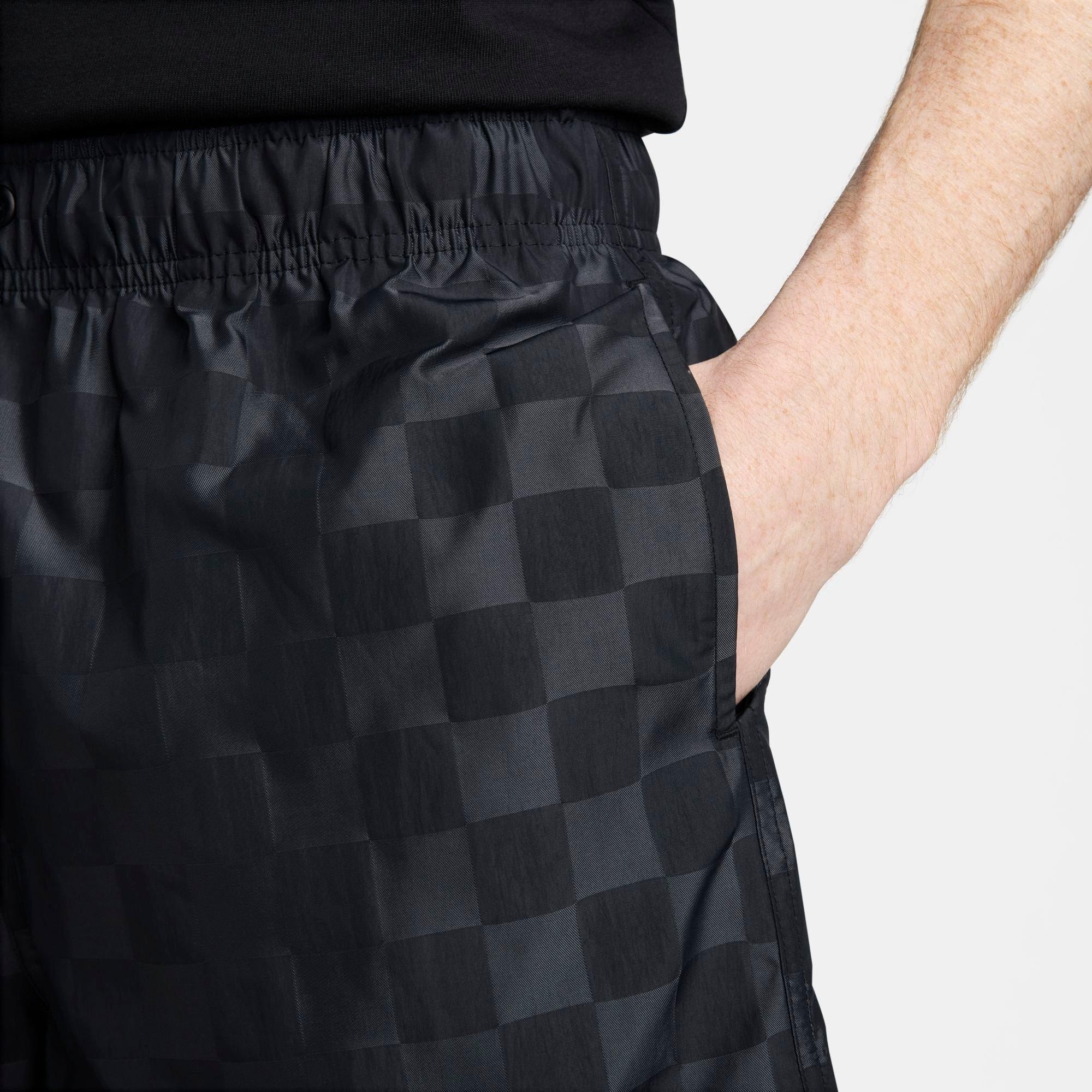 MEN'S NIKE CLUB CHECKERED NYLON FLOW SHORTS - 4