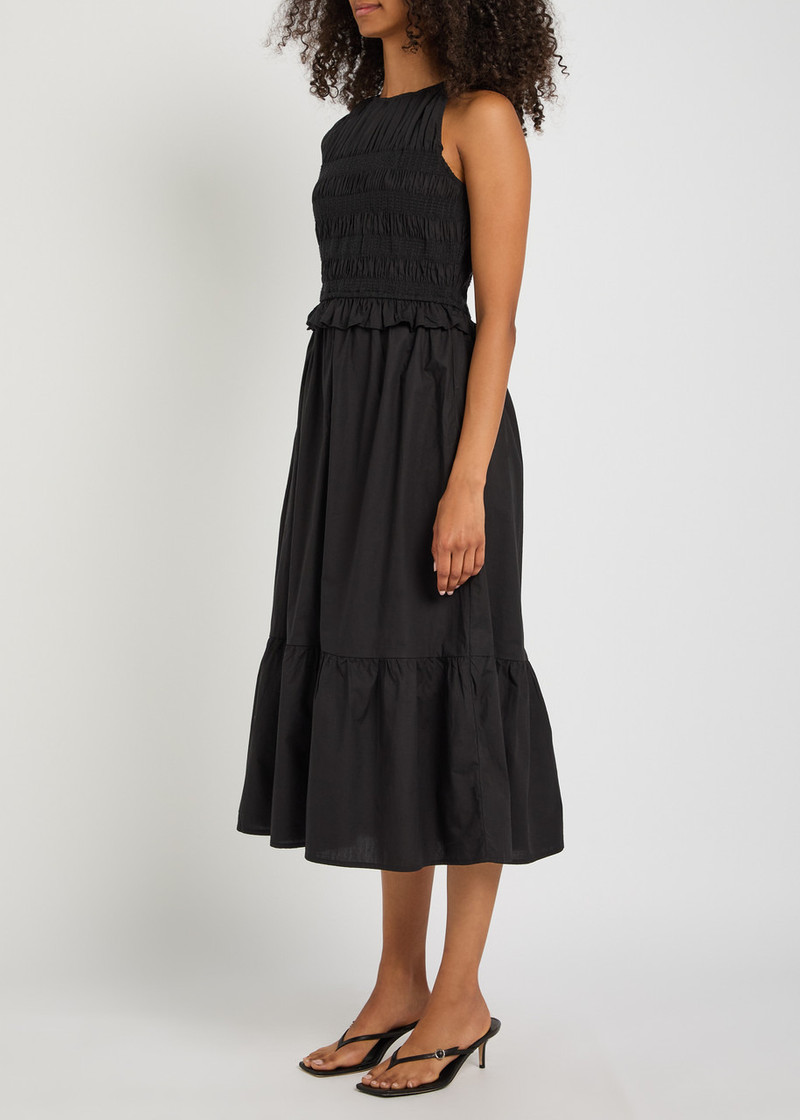 Rails Rails Rialto Smocked Cotton Midi Dress outlook