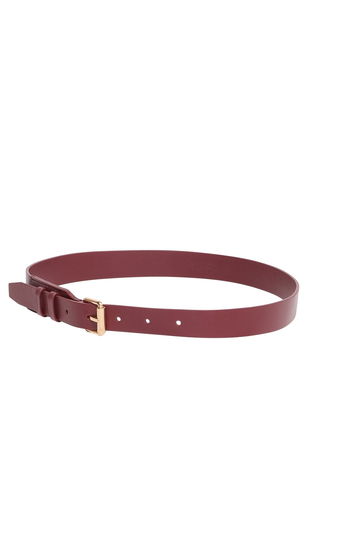 Nilmot Belt in Bordeaux Leather - 2