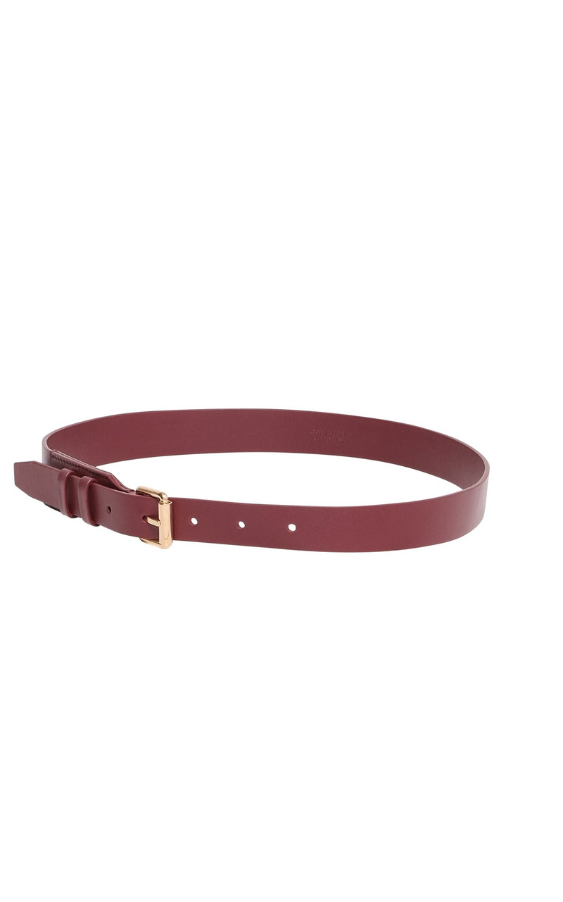 GABRIELA HEARST Nilmot Belt in Bordeaux Leather outlook