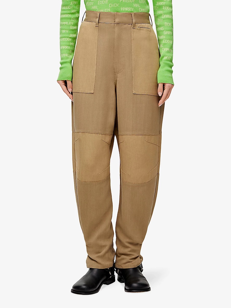 Loewe x Paula's Ibiza patchwork woven cargo trousers - 3