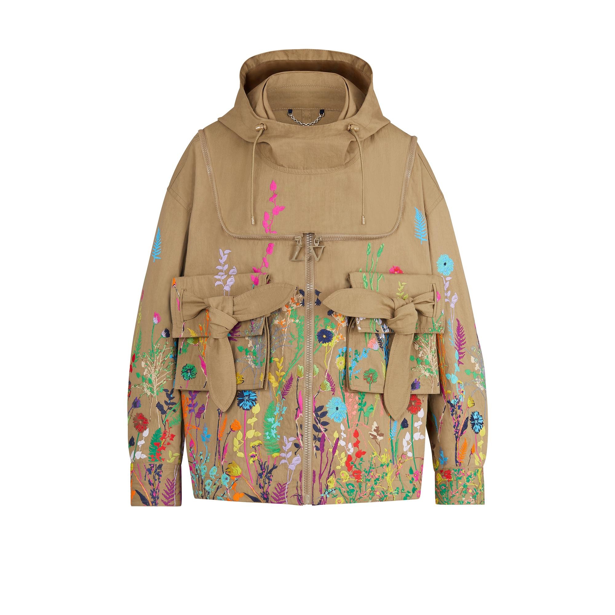 Flowers Embroidered Bee Keeper Blouson - 1