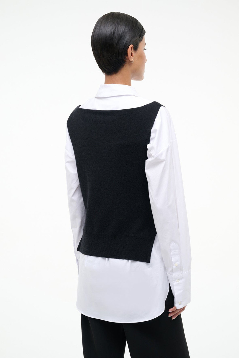 STAUD DAMIAN TOP BLACK WHITE 4