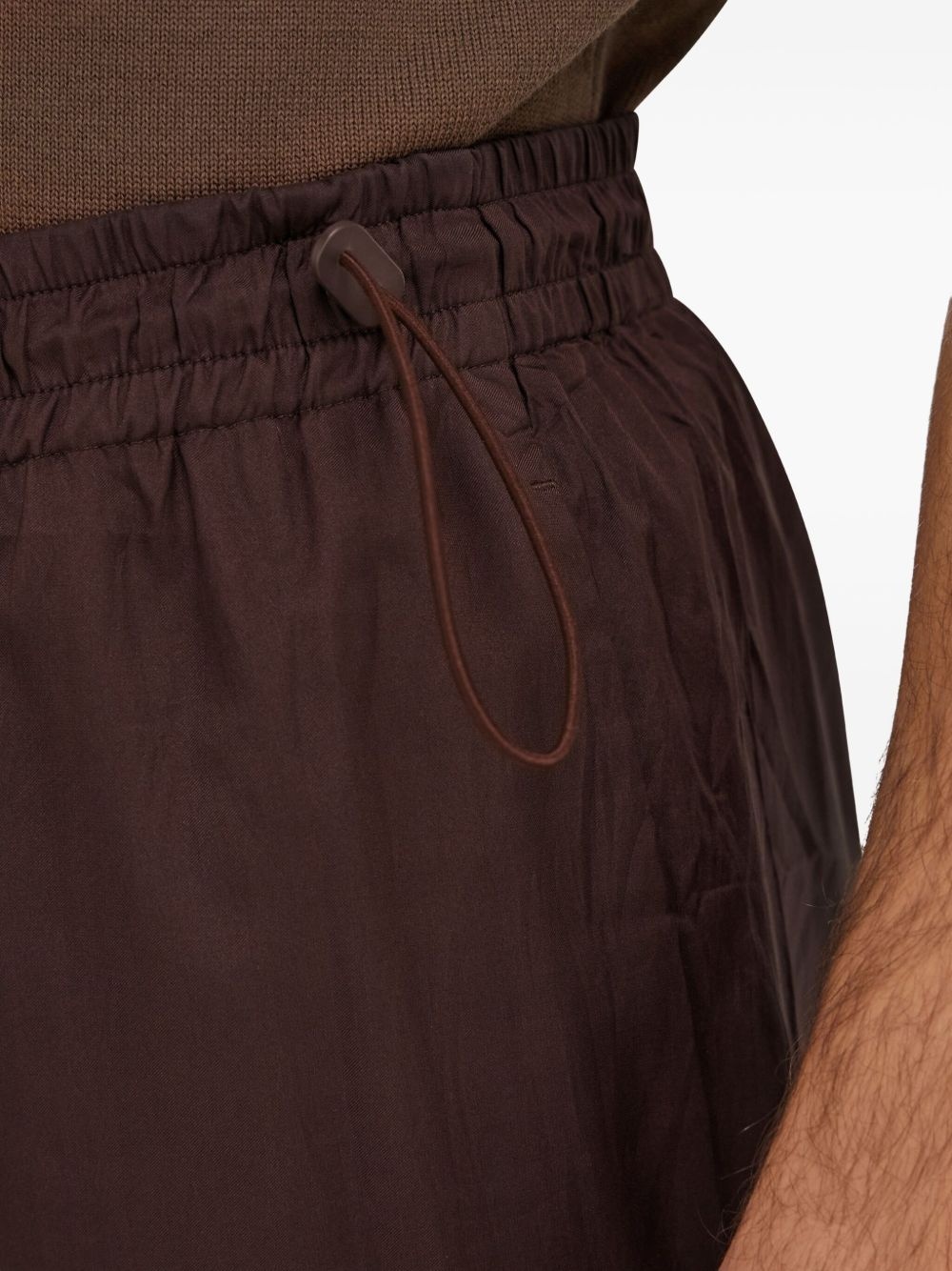 crinkled track pants - 6