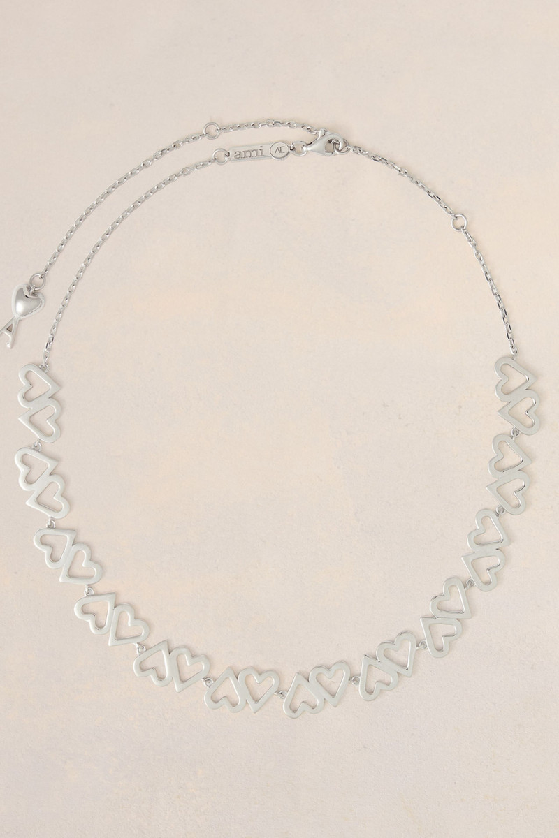 AMI Paris Upside Down Hearts Necklace outlook