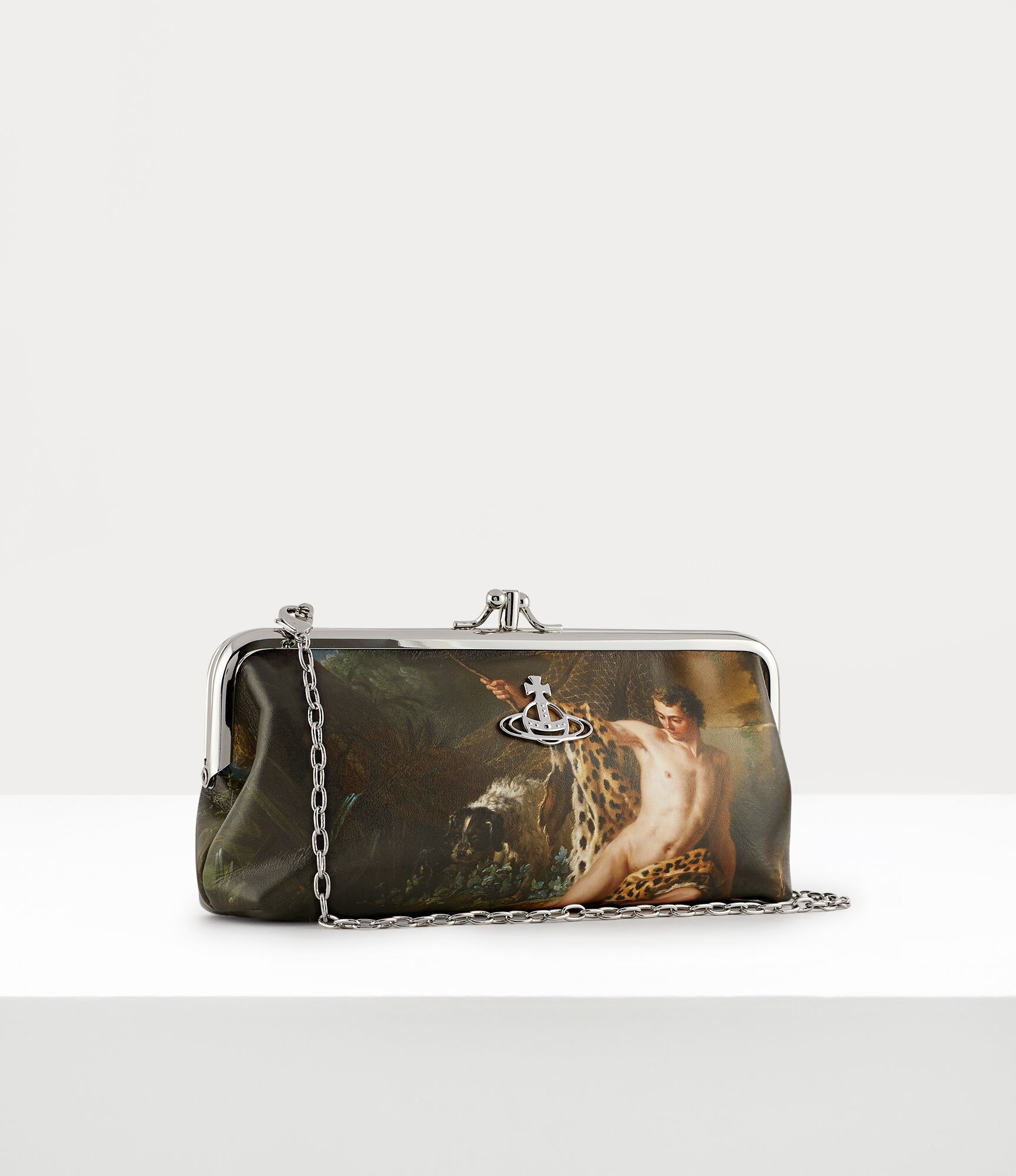 FISHERMAN DOUBLE FRAME PURSE WITH CHAIN 2