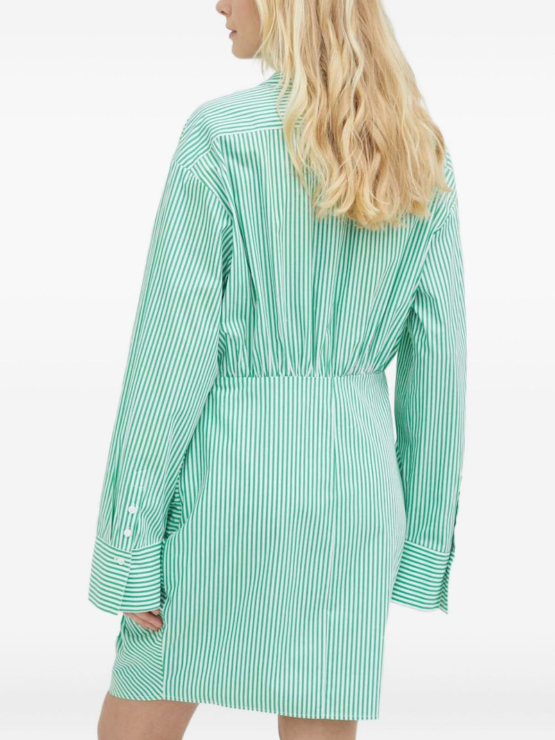 striped gathered mini dress 3