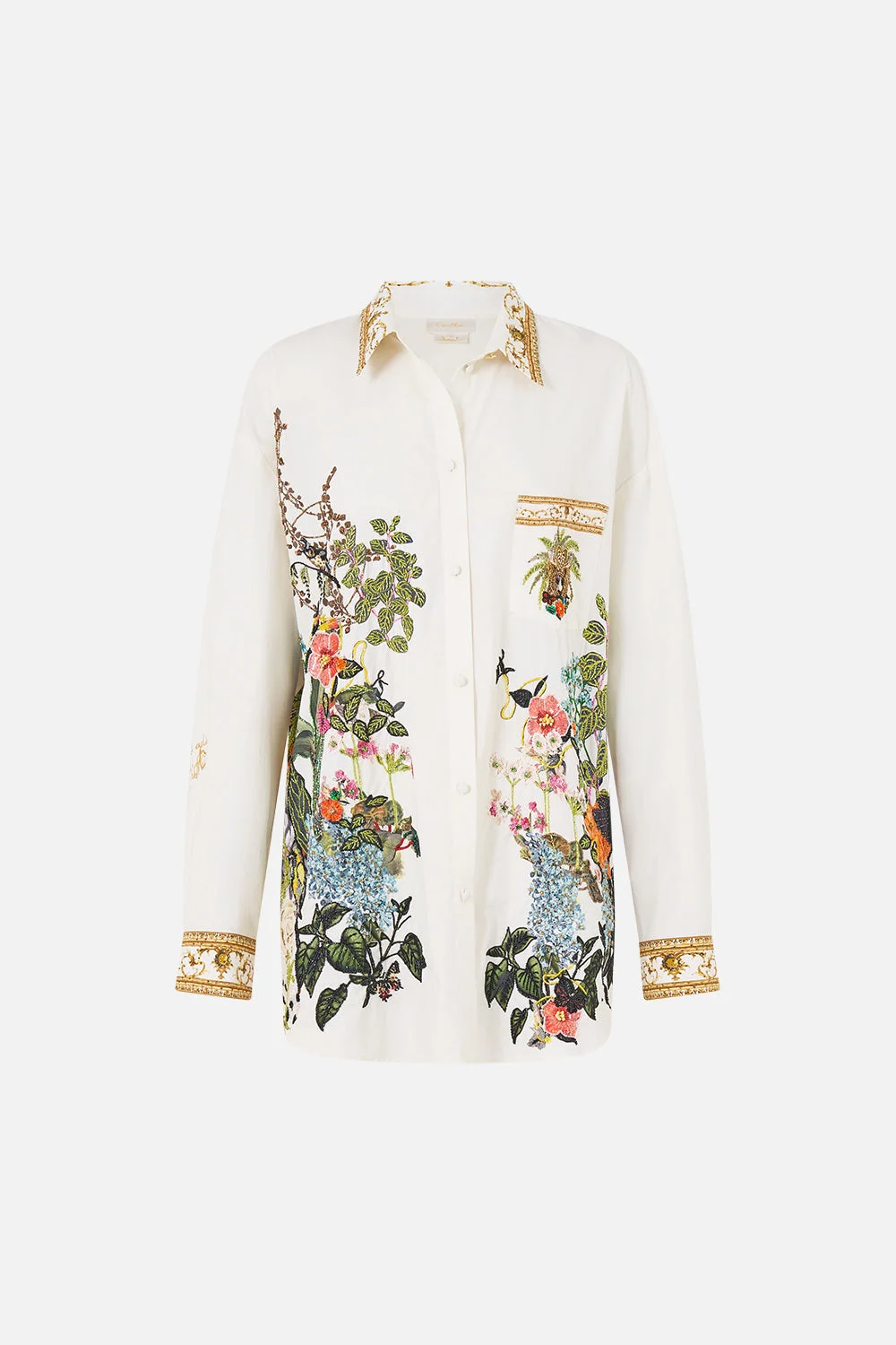 LONG SLEEVE OVERSIZED SHIRT WITH POCKET WANDERLUST EMPIRE - 1