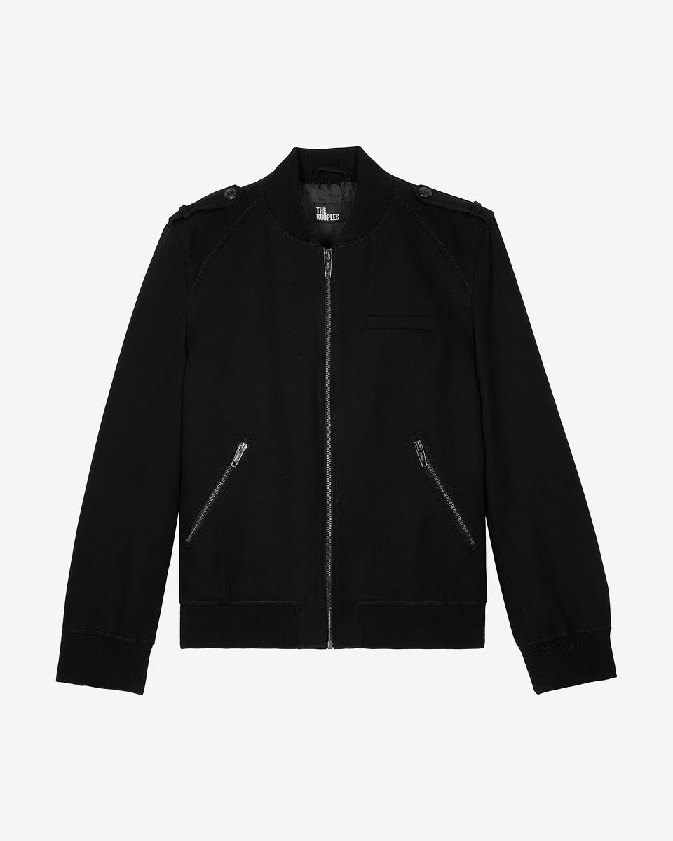 BLACK COTTON TEDDY JACKET - 1
