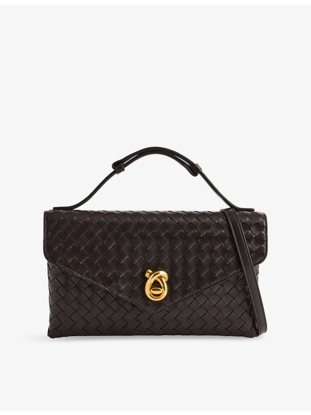 Knot Lock Leather Top-Handle Bag - 1