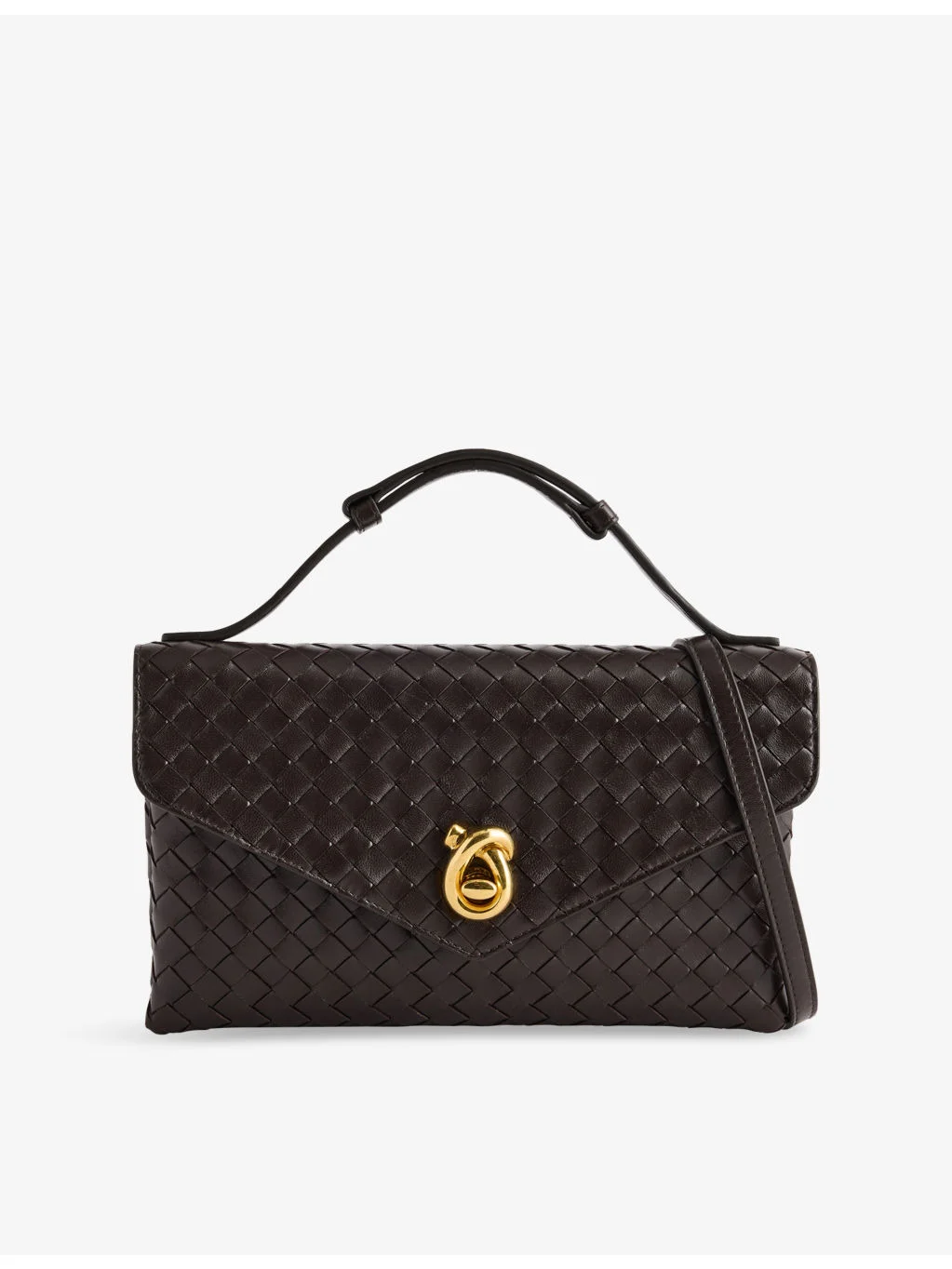 Knot Lock Leather Top-Handle Bag - 1