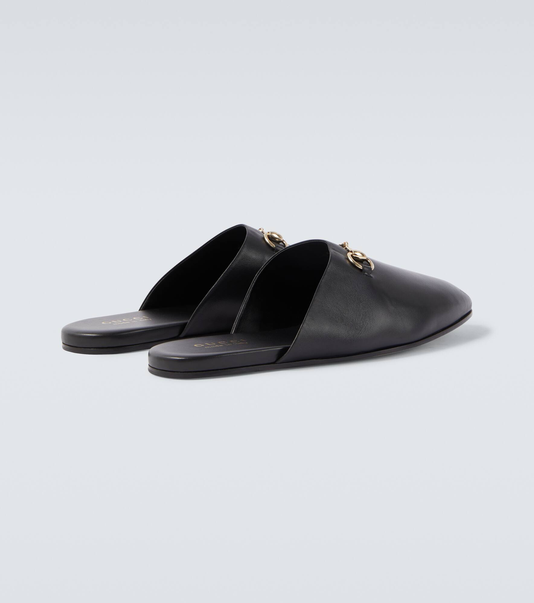 Horsebit leather mules - 6