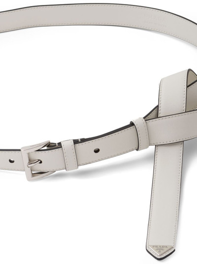 Prada triangle-logo belt outlook